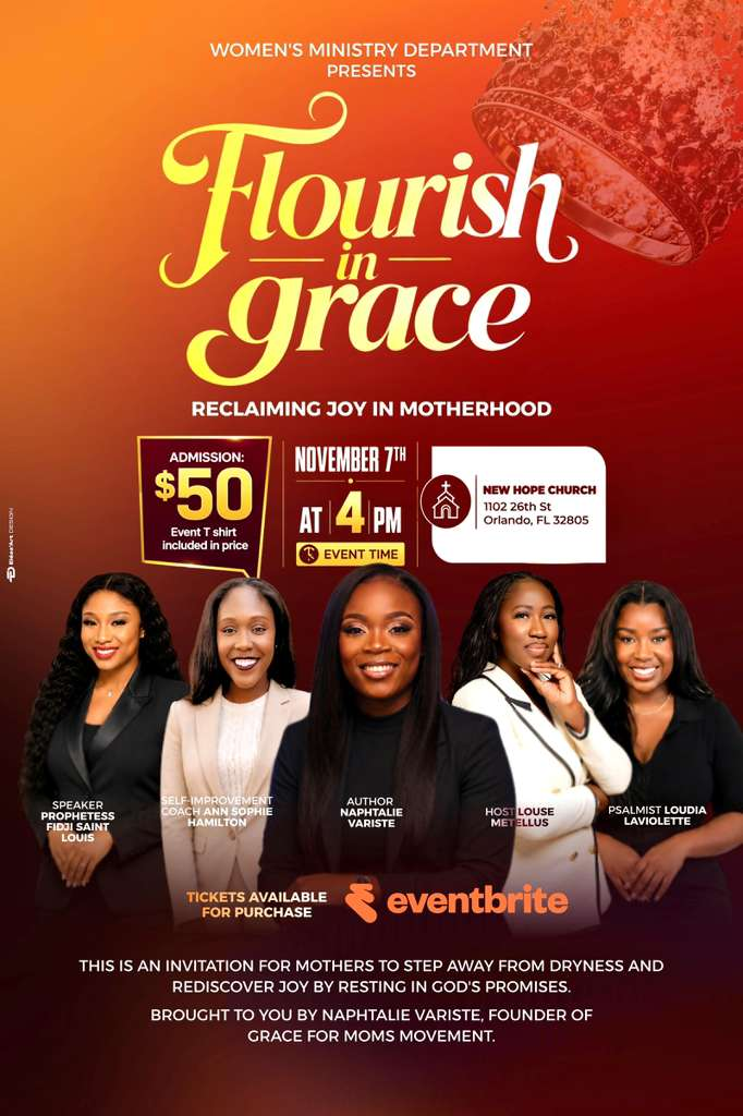 Flourish in Grace event flyer
