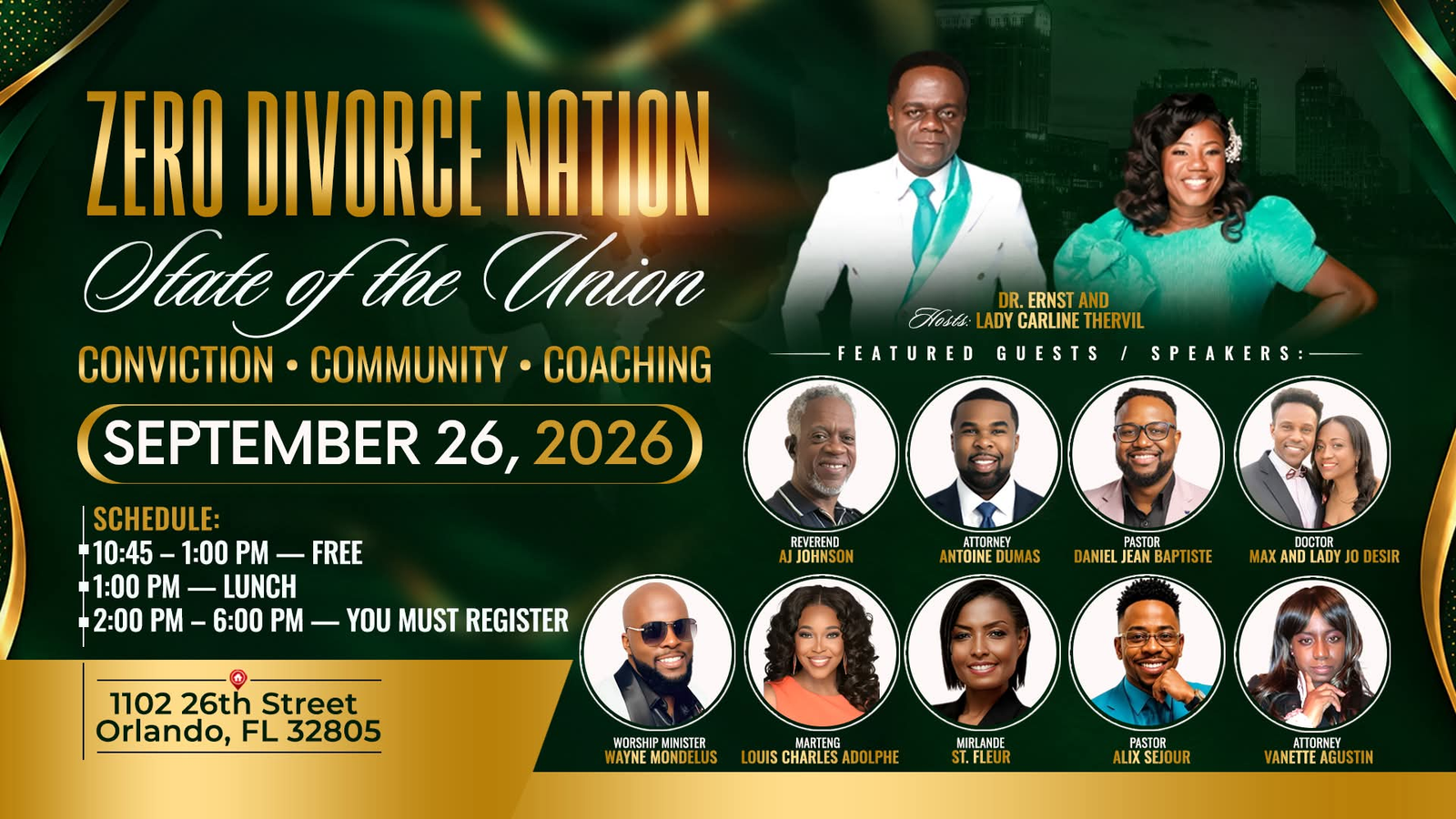 Zero Divorce Nation State of the Union event flyer